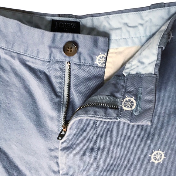 J. Crew Factory Rivington Regular Fit Shorts Cotton Ship Wheel Men's Waist 36 - Picture 4 of 9